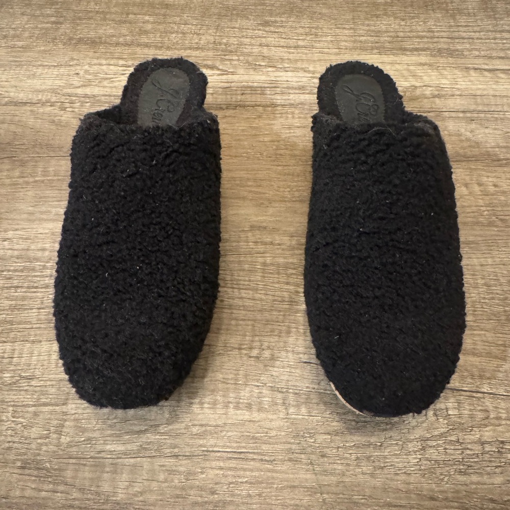 J Crew Sherpa Clogs